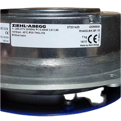 nameplate of RH40G-6IK.BF.1R 57201423 ZIEHL-ABEGG centrifugal fan