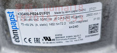 nameplate of ebmpapst K3G450-PB24-01/F01 Centrifugal Cooling Fan