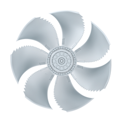 only fan of FN045-4DF.4F.V7P1 ZIEHL-ABEGG Axial Fan