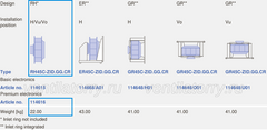 ordering information of RH45I-ZID.GG.CR ZIEHL-ABEGG centrifugal fan