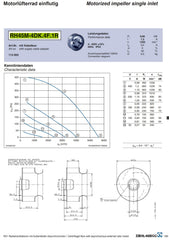 Datasheet RH45M-4DK.4F.1R ZIEHL-ABEGG centrifugal fan
