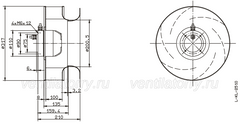 Drawing/dimension RH31M-4DK.2Y.1R ZIEHL-ABEGG centrifugal fan