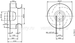 Drawing/dimension RH31M-SDK.2A.1R ZIEHL-ABEGG centrifugal fan