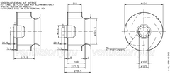 Drawing/dimension RH40M-4DK.4C.1R ZIEHL-ABEGG centrifugal fan