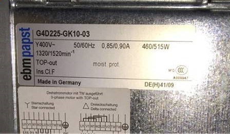 G4D225-GK10-03 nameplate