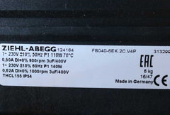 Nameplate of FB040-6EK.2C.V4P ZIEHL-ABEGG Axial Fan