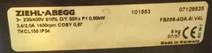 Nameplate of FB056-4DA.4I.V4L ZIEHL-ABEGG Axial Fan