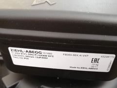 Nameplate of FB063-6EK.4I.V4P ZIEHL-ABEGG Axial Fan