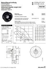 Parameters RH31M-4DK.2Y.1R ZIEHL-ABEGG centrifugal fan