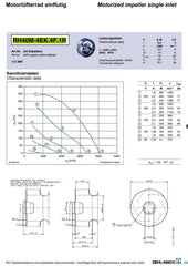 Parameters RH40M-4EK.4F.1R ZIEHL-ABEGG centrifugal fan