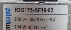 R3G175-AF19-02 Ebmpapst centrifugal fan Motor M3G055-CF