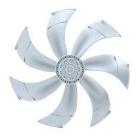 Top View FN080-NDL.6N.V7P5 ZIEHL-ABEGG Axial Fan