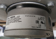 ZIEHL-ABEGG RF22P-2DK.3F.5R Centrifugal Fan nameplate
