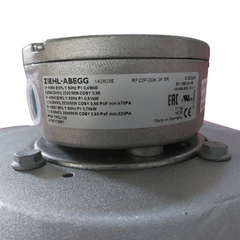 ZIEHL-ABEGG RF22P-2DK.3F.5R Centrifugal Fan product label