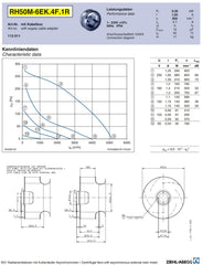 datasheet of RH50M-6EK.4F.1R ZIEHL-ABEGG centrifugal fan