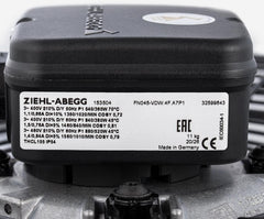 nameplate of FN045-VDK.4F.A7P1 ZIEHL-ABEGG Axial Fan