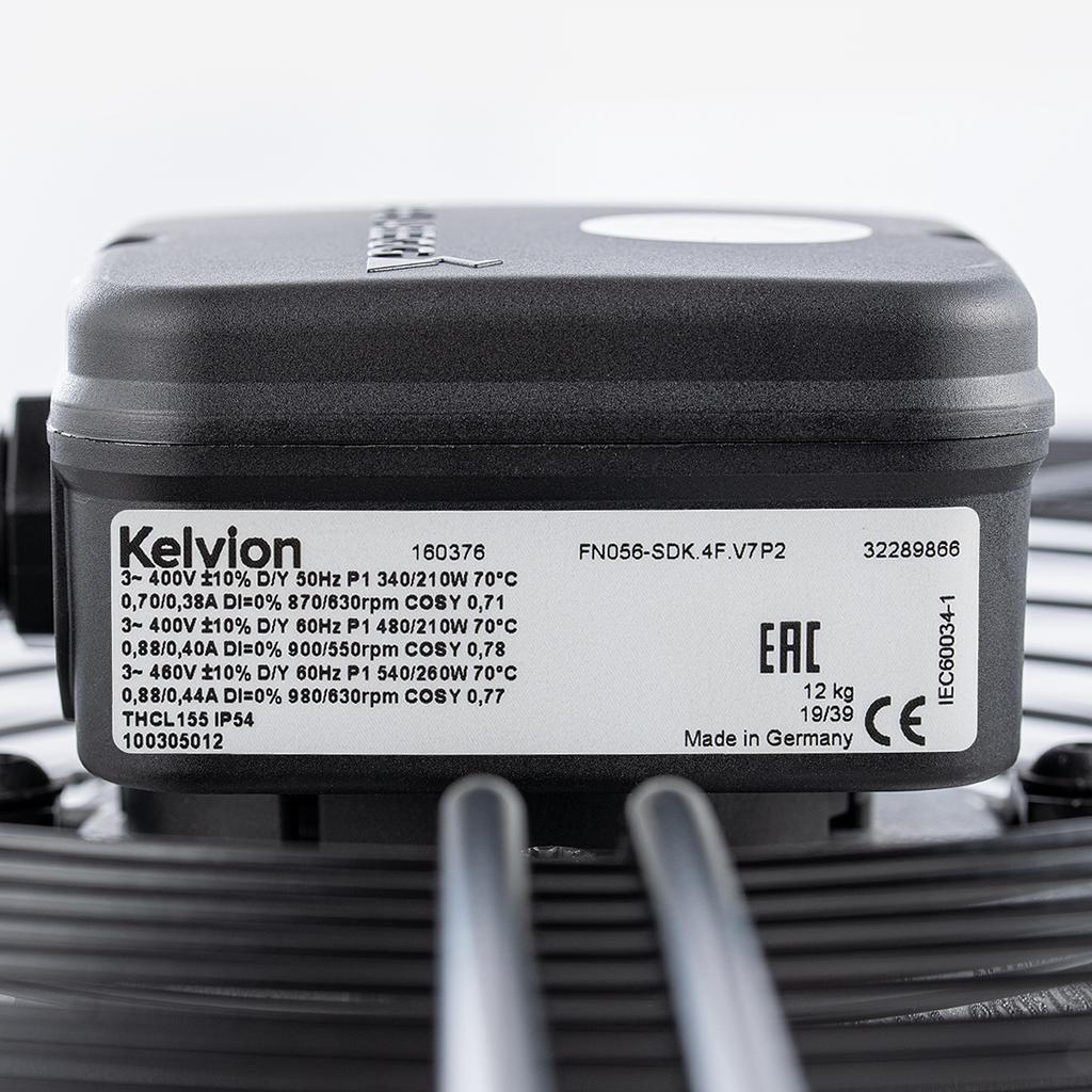 nameplate of FN056-SDK.4F.V7P2 ZIEHL-ABEGG Axial Fan