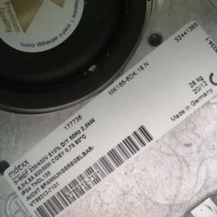 nameplate of MK165-6DK.18.N ZIEHL-ABEGG Centrifugal Fan