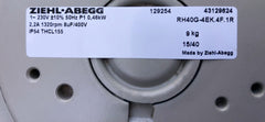 nameplate of RH40G-4EK.4F.1R ZIEHL-ABEGG centrifugal fan