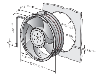 6314/2TDH4P Ebm-Papst DC AXIAL FAN