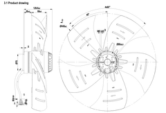 A4D450-AP01-01 EBMpapst Axial Fan 200W 380V