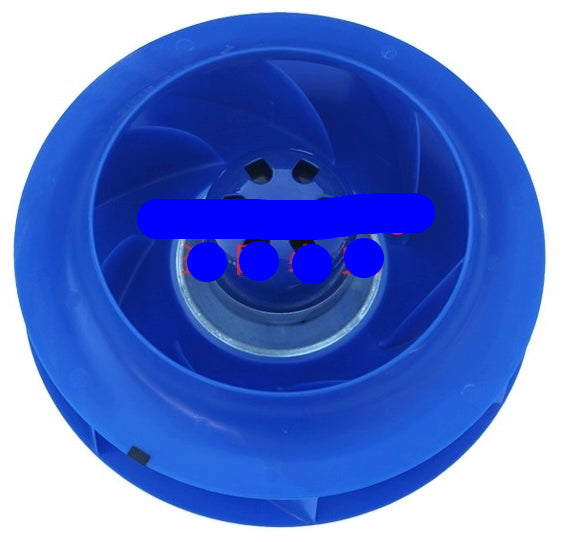 Bottom View  RH22V-4IP.ZC.AR  ZIEHL-ABEGG centrifugal fan