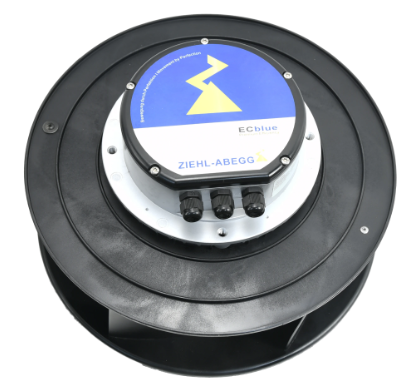 Bottom View  RH35V-ZlK.DC.1R  ZIEHL-ABEGG centrifugal fan