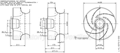 Drawing/dimension RH45G-4DK.4I.2R  ZIEHL-ABEGG centrifugal fan