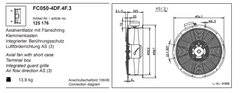 FC050-4DF.4F.3 ZIEHL-ABEGG Axial Fan