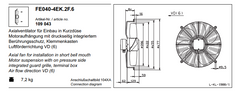 FE040-4EK.2F.6 ZIEHL-ABEGG Axial Fan