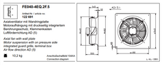 FE040-4EQ.2F.5 ZIEHL-ABEGG Axial Fan