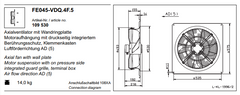 FE045-VDQ.4F.5 ZIEHL-ABEGG Axial Fan