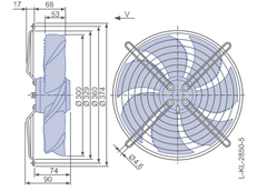 FN030-4EI.WA.V7 ZIEHL-ABEGG Axial Fan