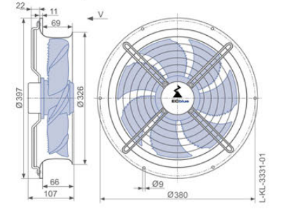 FN030-6IH.0E.V7 ZIEHL-ABEGG Axial Fan