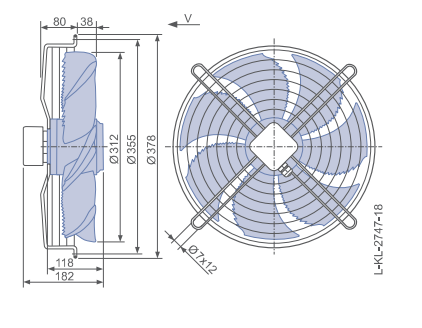 FN031-4EK.0F.V7P2 ZIEHL-ABEGG Axial Fan