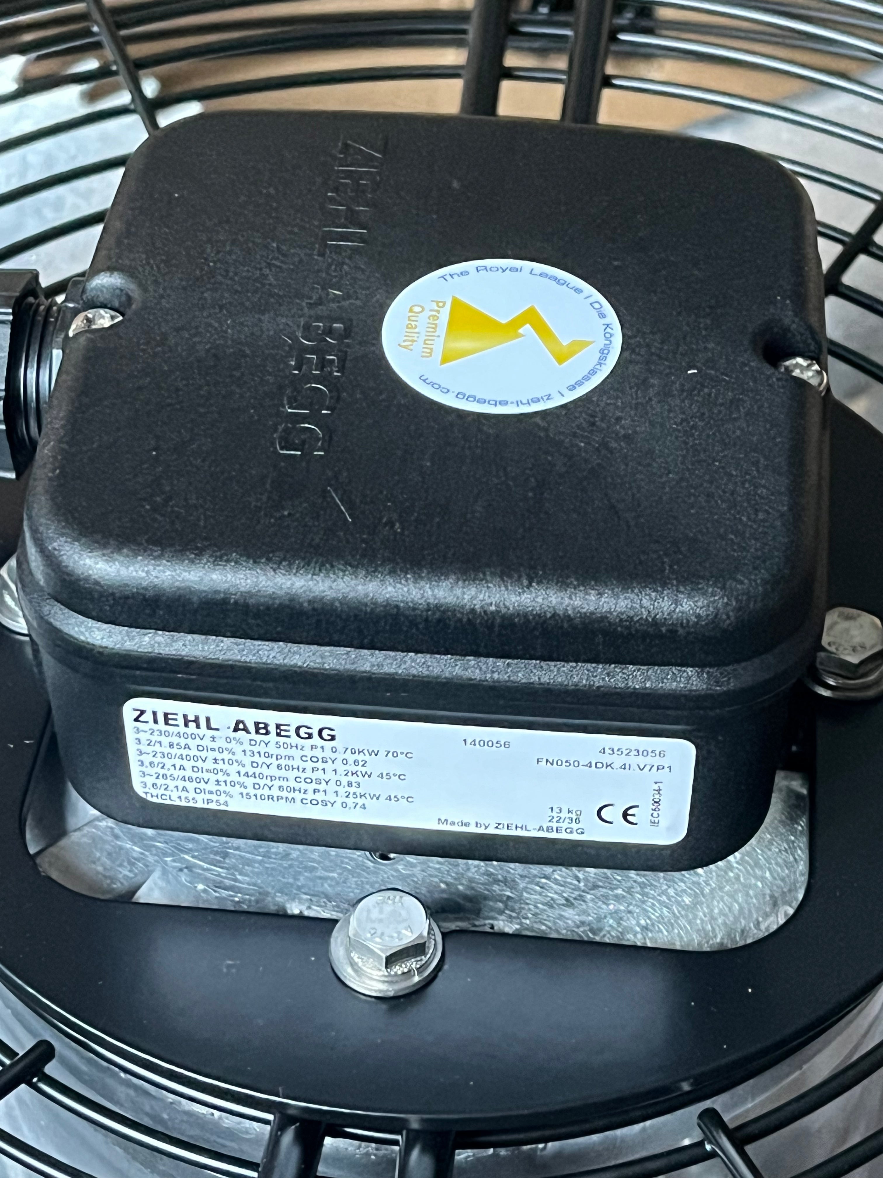 FN050-4DK.4I.V7P1 ZIEHL-ABEGG Axial Fan wire box