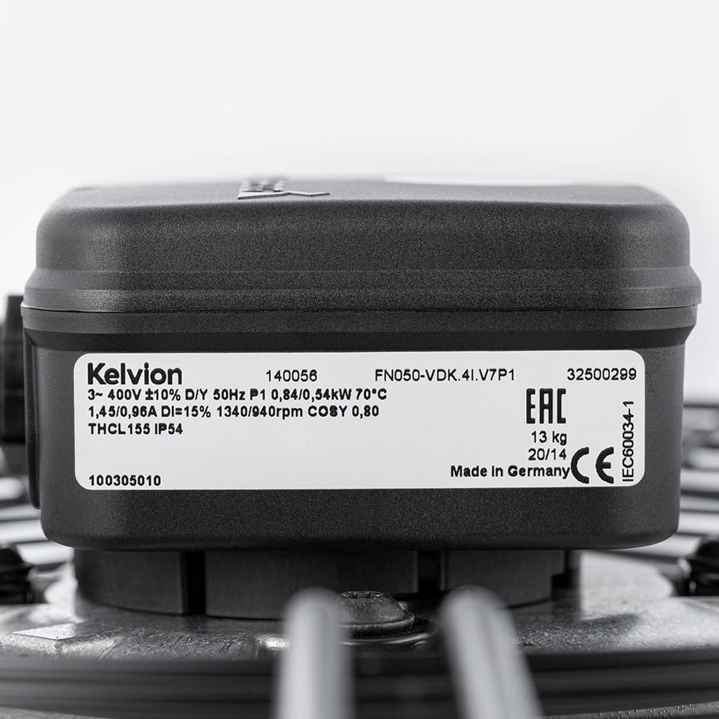 FN050-VDK.4I.V7P1 ZIEHL-ABEGG Axial Fan nameplate