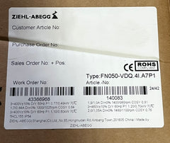 FN050-VDQ.4I.A7P1 ZIEHL-ABEGG Axial Fan label