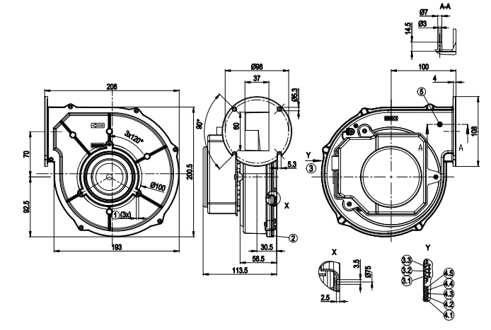 G1G144-AF49-01 Ebm Papst Fan