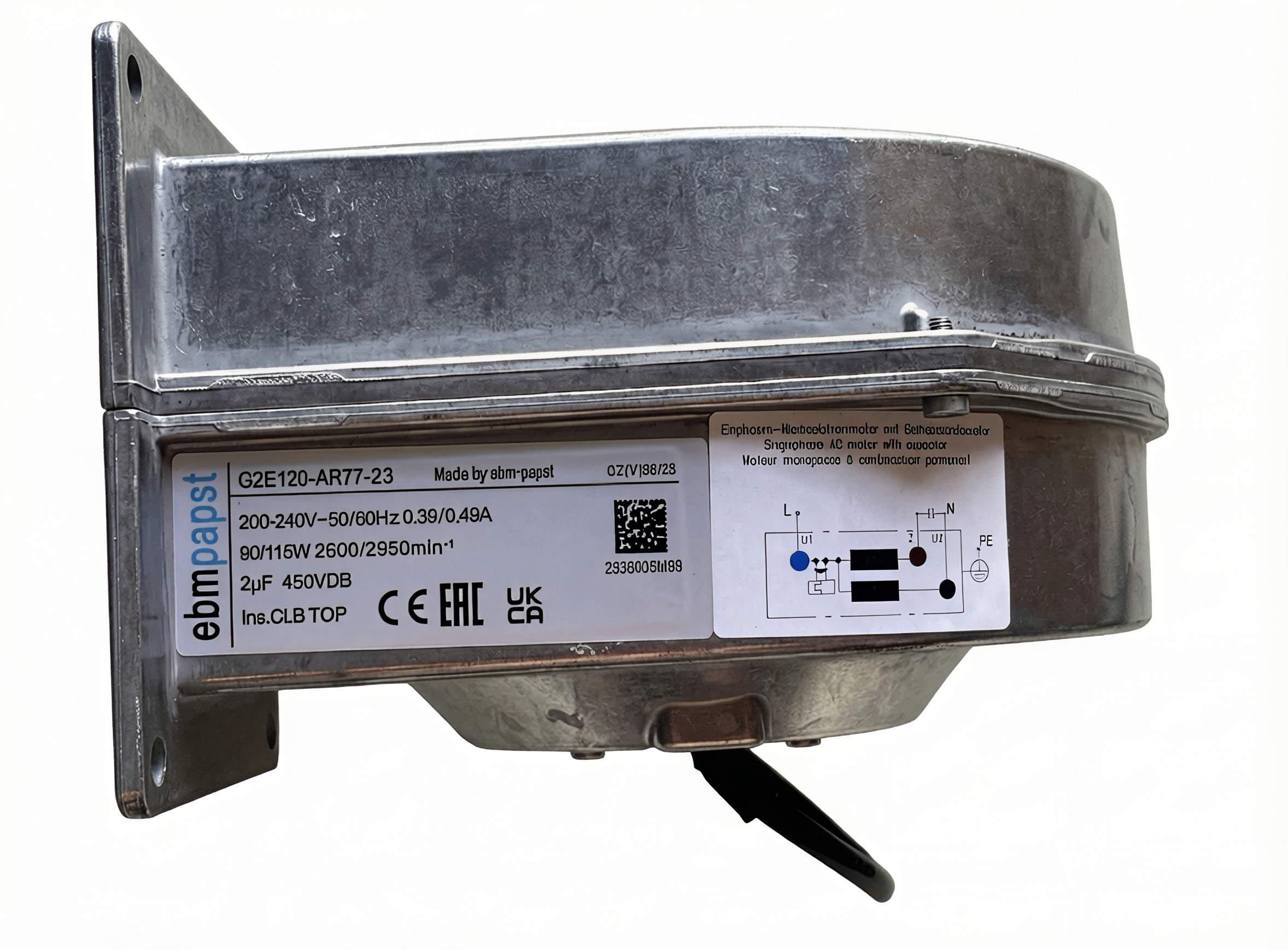 G2E120-AR77-23 ebmPapst Centrifugal Fan namelate