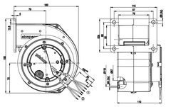 G3G108-BB01-02 ebm papst centrifugal fan M3G055-BD