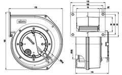 G3G120-BB13-02 ebm papst centrifugal fan Motor M3G055-BD