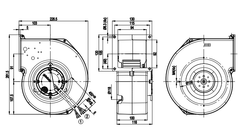 G3G140-AV03-02 Ebm-papst centrifugal fan Motor M3G055-CF