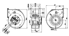 G3G146-AB72-01 ebm papst centrifugal fan Motor M3G074-CF