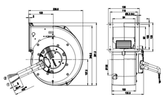G3G160-AC50-01 ebm papst centrifugal fan Motor M3G074-CF