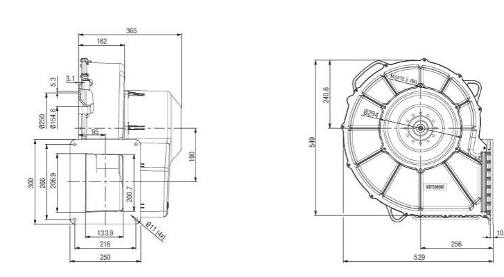 G3G315-M3G150FF ebm papst fan 8KW 400V