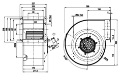 G4E250-DA09-03 Ebm-papst centrifugal fan Motor M4E094-HA
