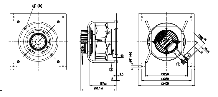 K3G250-PR02-J5 Ebmpapst FAN 400V