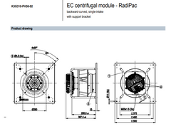 Ebmpapst K3G310-PH58-02  380-480V Centrifugal Module