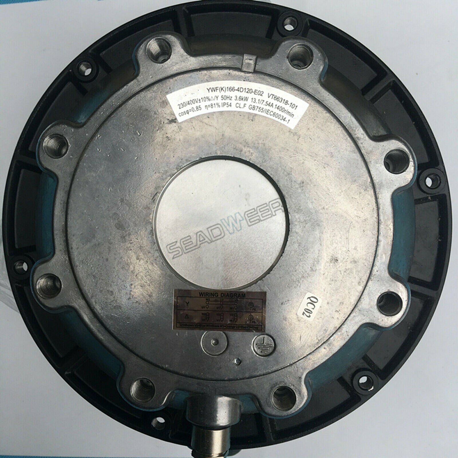 MK165-4DK.24.N 3-230/400V 3.5-3.8KW 50/60hz ZIEHL-ABEGG Motor GA55 1670RPM Ball Bearing for Atlas Air Compressor